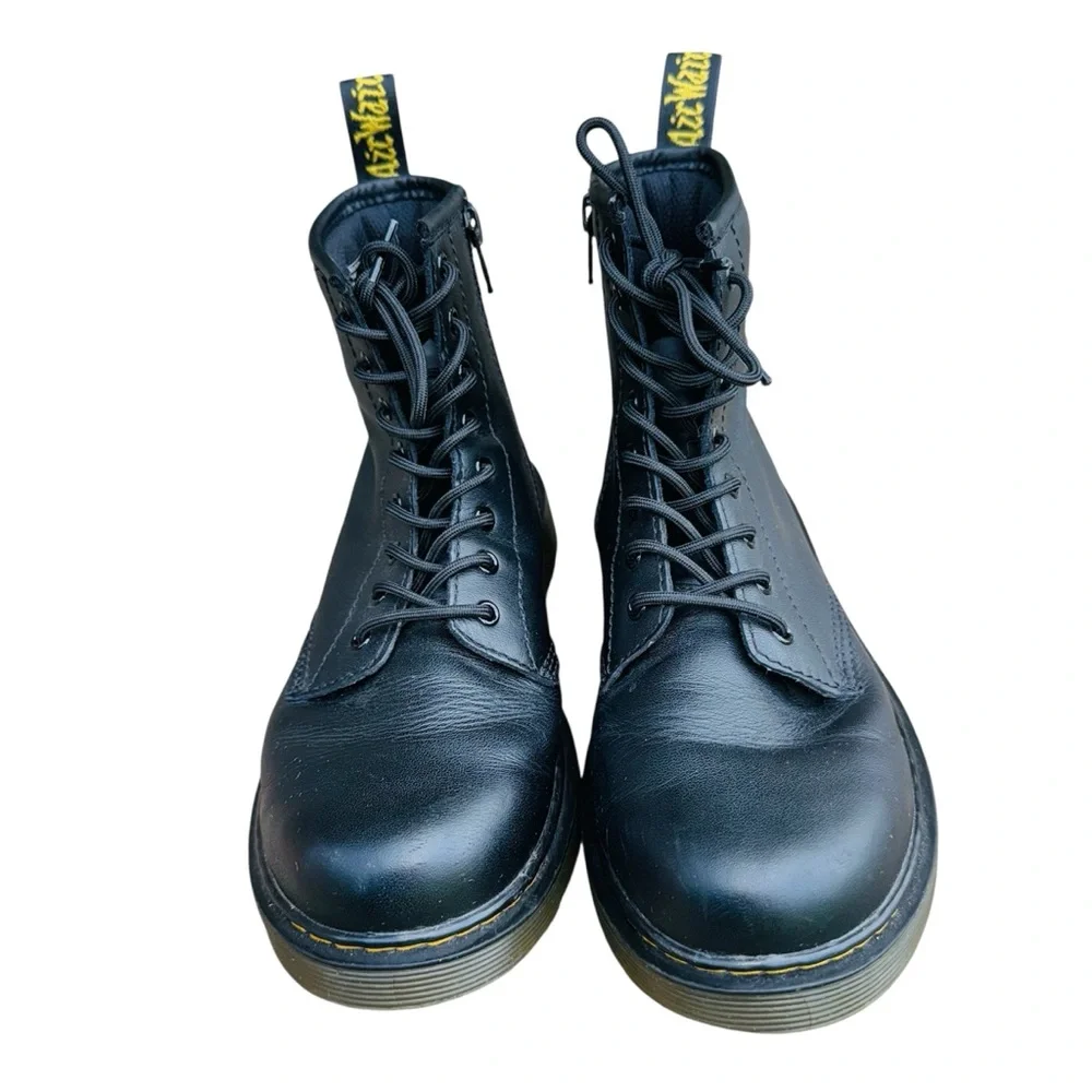 Dr. Martens 1460 J Women's Patent Leather Boots, Size 5 - Black